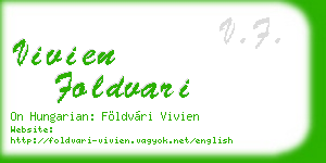 vivien foldvari business card